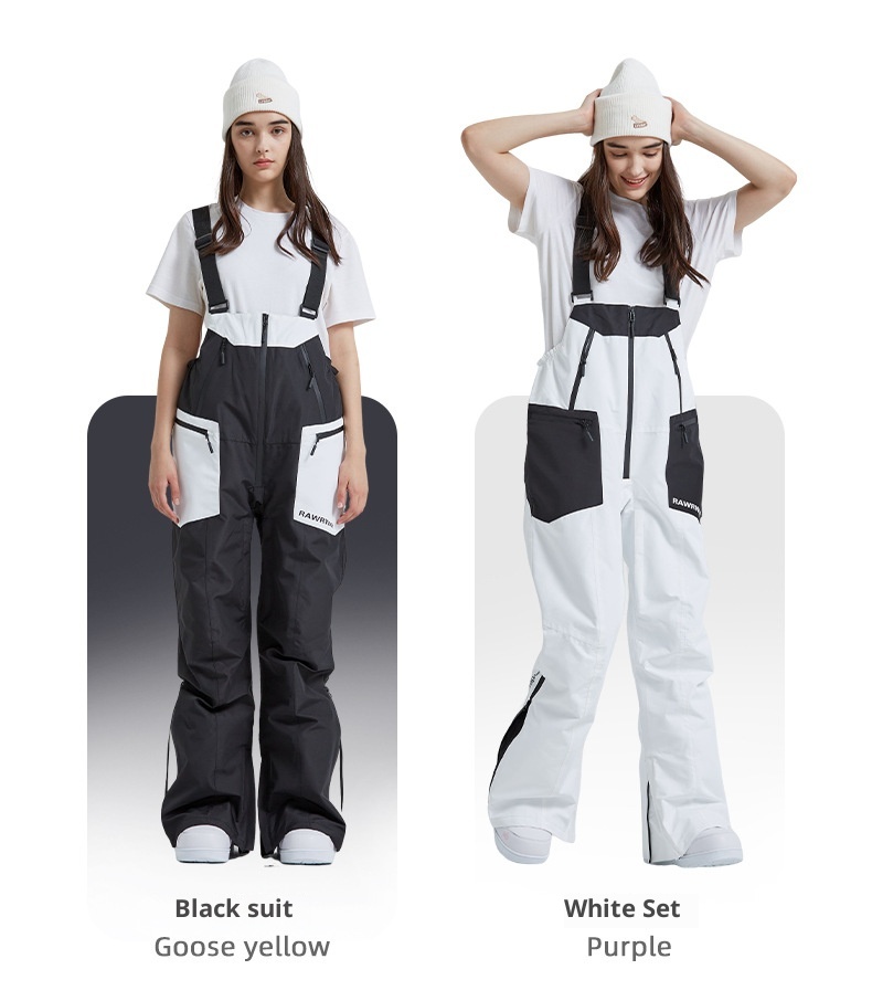 001 2023 Pantaloni da sci invernali alla moda in stile coreano per uomo e donna, impermeabili, caldi e da neve_voghion.com