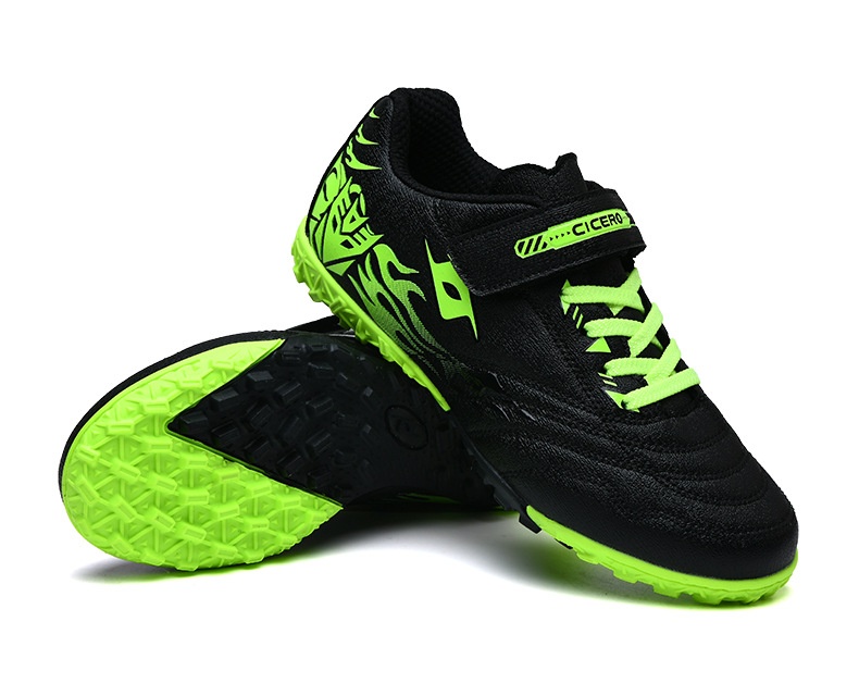 ShoeGlobe Youth TF Fußballschuhe für Kinder, Schüler und Jungen mit Klettverschluss_voghion.com