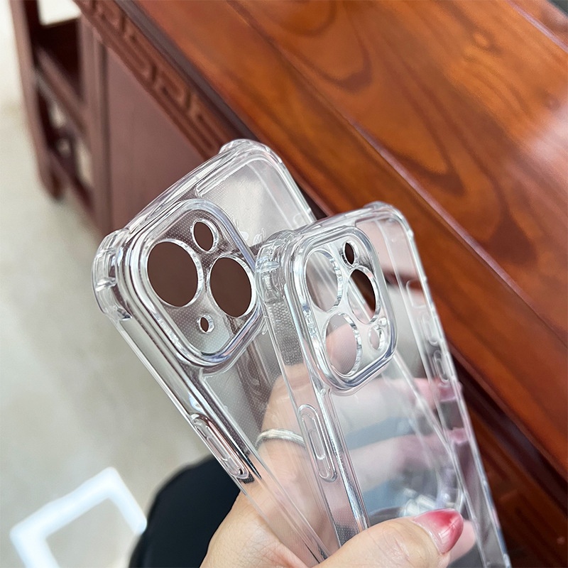 TechGlobe kompatibel mit Nw Appl 17 Phon Vier Ecken Anti-Drop 15PRO Großes Loch 1,5 mm Acryl 16 Transparente Hülle 14_voghion.com