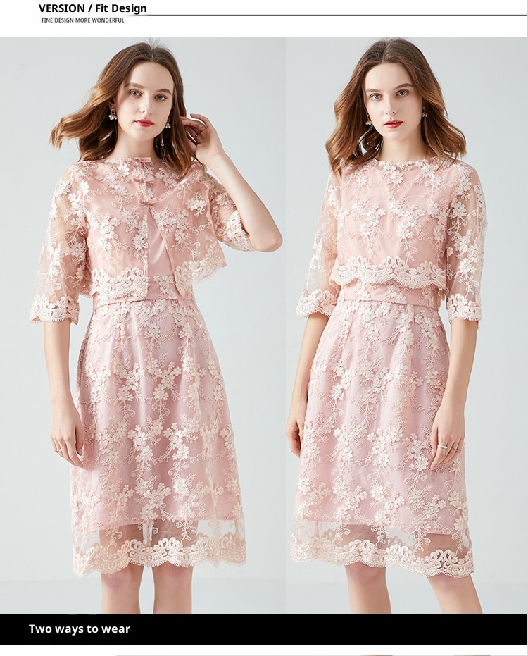 ChicShe Small Gown European And American Socialite Sweet Fairy Lace Dress Plus Size Autumn New Style_voghion.com