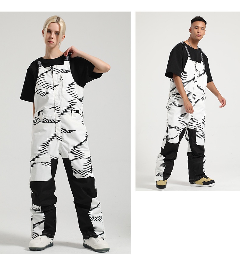 001 Nowe męskie spodnie snowboardowe, wiatroodporne, wodoodporne, ciepłe, z blokami kolorów, do pracy, do użytku na zewnątrz, jednoczęściowe, narciarskie, damskie_voghion.com