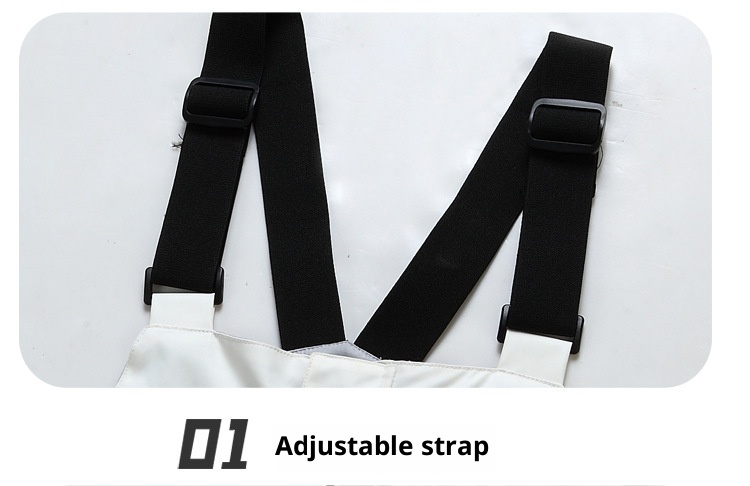 001 Arbeits-Latzhose für Damen und Herren, geeignet zum Snowboarden und Skifahren, wasserdicht, winddicht, gepolstert, warm, figurformend, einteilig_voghion.com