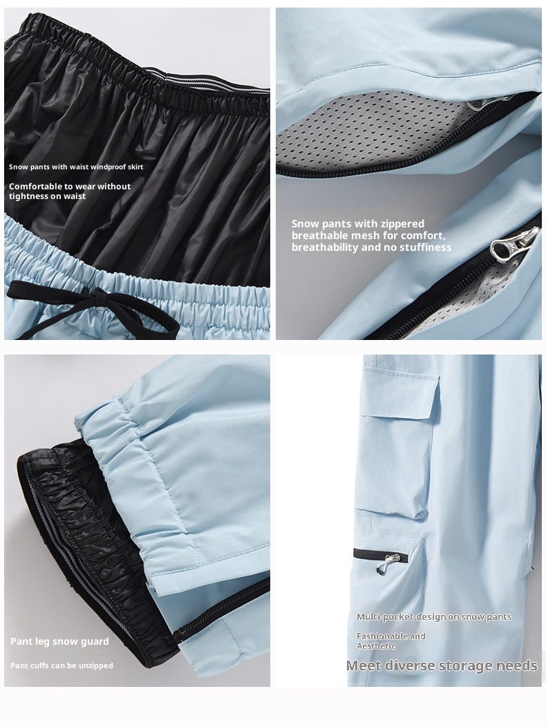 001 Snow Season Outdoor Nowość dla mężczyzn i kobiet, wiatroszczelna na jesień i zimę, wodoodporna, ciepła, pogrubiona, w stylu amerykańskim,_voghion.com