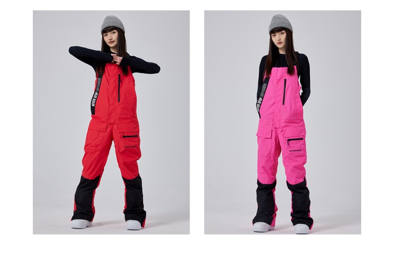 Salopette tendance 001 pour femme, pantalon de snowboard et de ski pour homme, coupe-vent, imperméable, chaud et respirant, idéal pour les activités de plein air._voghion.com