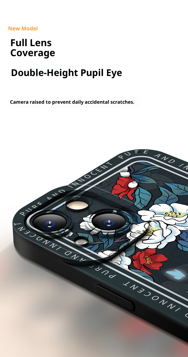 TechGlobe Suitable For 13 Retro Phone Case Trendy Brand Eye IPhone 12 Pro Liquid Full Coverage Shockproof 11P_voghion.com