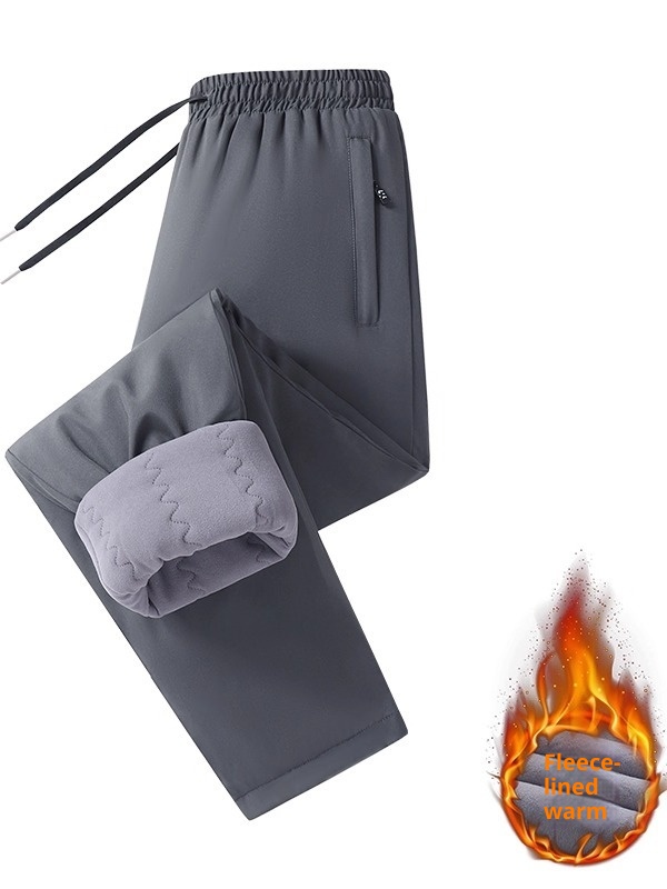 001 Northeast Harbin Snow Town Down Pants Warm Fleece Thickened Unisex Windproof Waterproof Cold-Proof Ski Gear_voghion.com