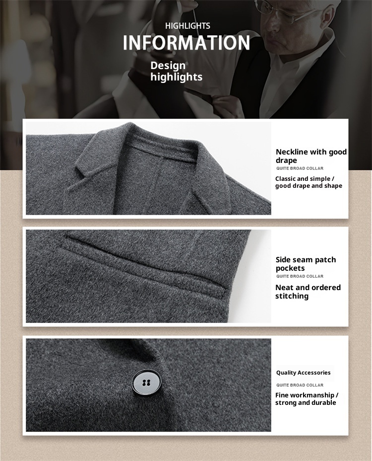 QFV507045555501<2 QFV507045555501<2 Cashmere double face per uomo, abito da uomo casual business in lana di alta qualità per autunno e inverno_voghion.com