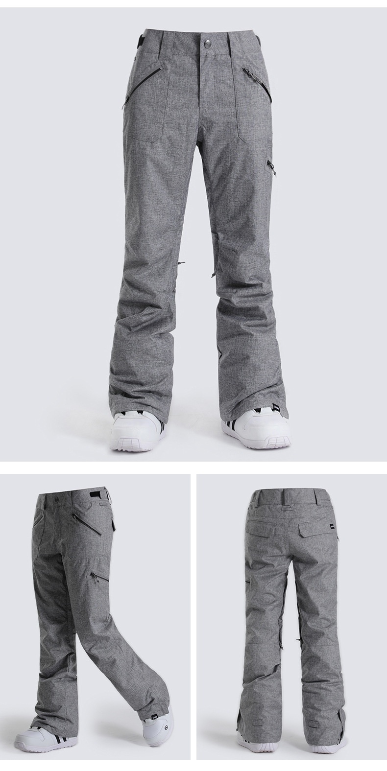 001 Gsousnow Damen Winddicht Wasserdicht Warm Atmungsaktiv Skianzug Snowboard Schneehose Slim Fit Trendy_voghion.com