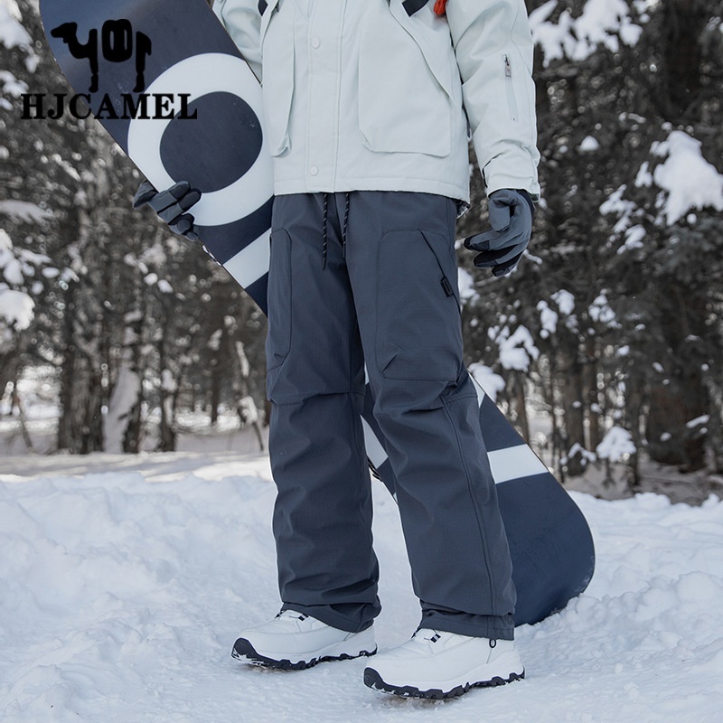 001 Giacca imbottita impermeabile HJCAMEL Camel per uomo e donna, antivento, foderata in pile, per attività all'aperto, lunga_voghion.com