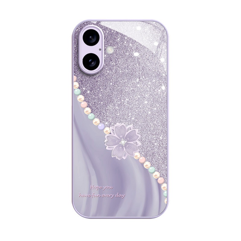 TechGlobe Compatible With Phone Case 16 15 Plus Peach Blossom 14 High-end 13/12 Pro Niche 11_voghion.com