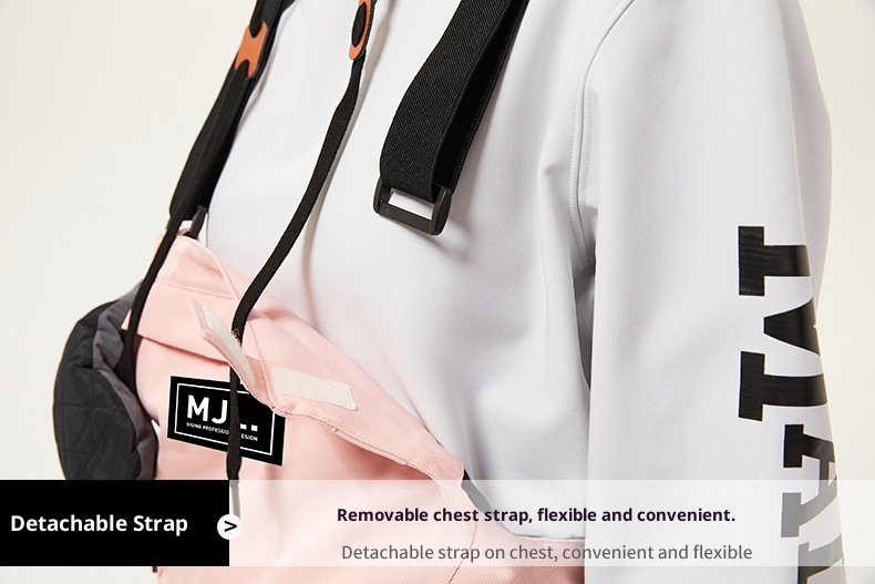 001 New Men's Women's Single And Double Board Ski Wear-Resistant Strap Winter Outdoor Waterproof Wind-Legged One-Piece Snow_voghion.com