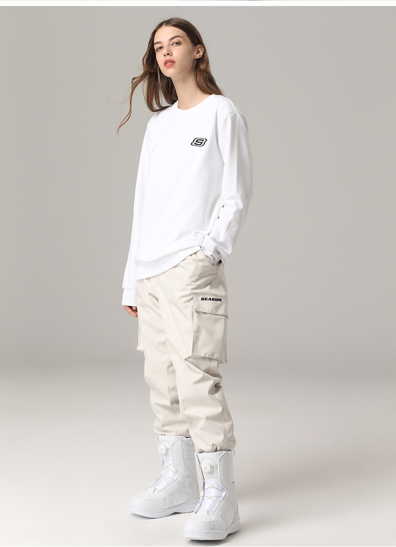 001 Xueyi Pai Double Board Snowboard For Women And Men Waterproof Warm Leggings Pants Ski Suit Korea_voghion.com