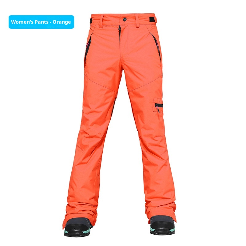 001 Snowy Style Double Board Snowboard Pants For Women And Men, Waterproof Windproof Warm Snow Pants, Slim Fit Ski Suit_voghion.com