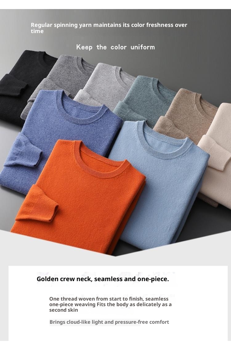 ragazzo Ragazzo Ragazzo 25 Autunno Inverno Prima Linea Pronto da indossare Girocollo Maglione da uomo in lana tinta unita Pullover caldo e largo Base_voghion.com