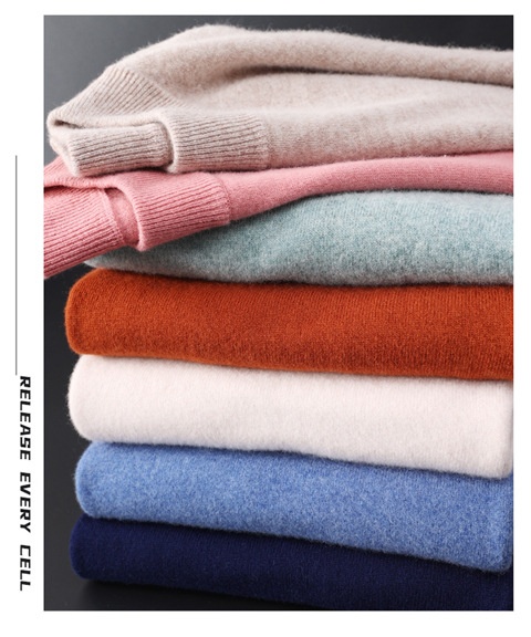 Herren-Halbrollkragenpullover aus 100 % reiner Wolle, warm, gestrickt, Übergröße, lässig, mittelhoher Kragen, Kaschmirbasis, Herbst/Winter_voghion.com