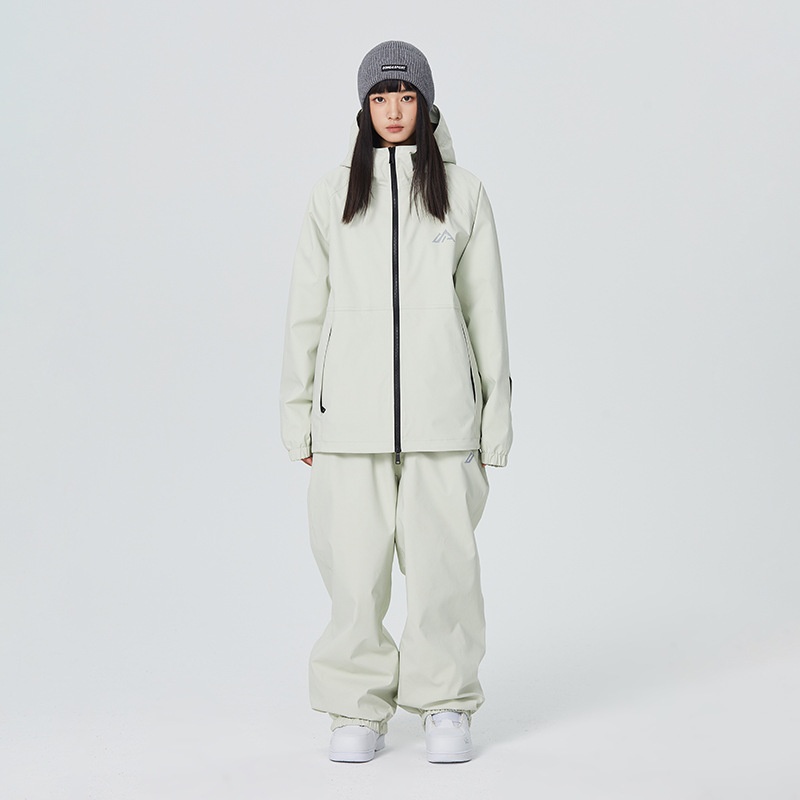 001 SEARIPE Snowy Pie Full Glue Single Double Board Suit Set For Women And Men Loose Waterproof Windproof Ski Pants_voghion.com