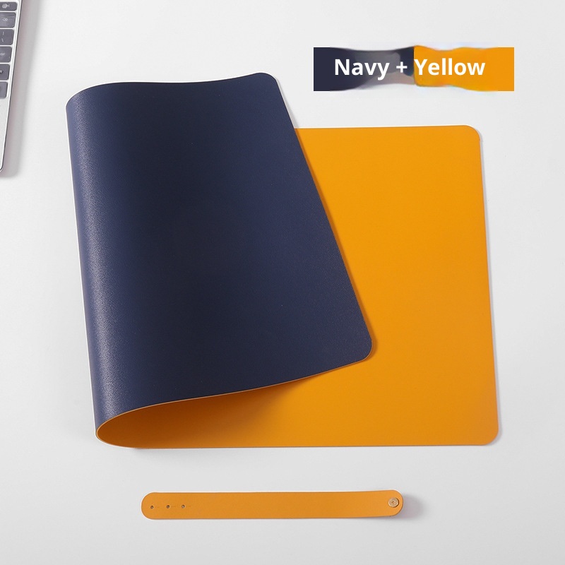 3c Manufacturer In Stock Cross-Border Leather Mouse Large Waterproof Office Desk Mat Student Writing Pad With Logo_voghion.com