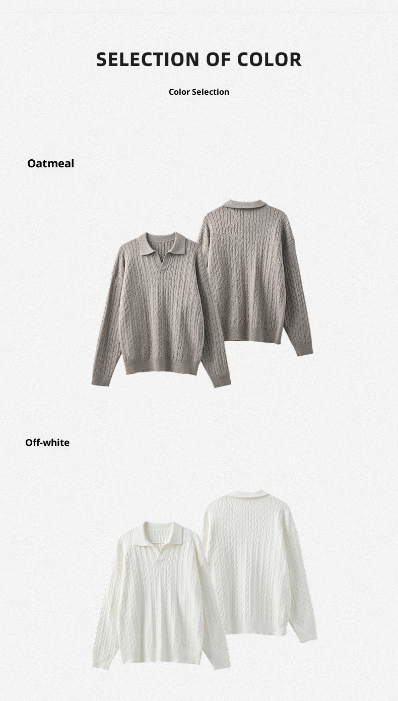 ragazzo Ragazzo Ragazzo APO Abbigliamento|Maglione da uomo transfrontaliero in stile coreano, stile antico, ampio, con collo a gabbiano, lavorato a maglia a trecce, lungo_voghion.com