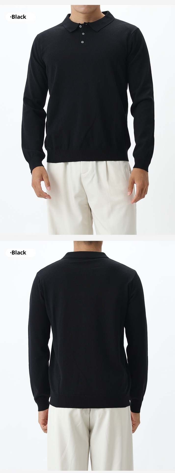 Polo-Strickpullover im Old-Money-Stil für Herren mit Umlegekragen – ein lässiges und vielseitiges Langarmshirt für Herbst und Winter._voghion.com