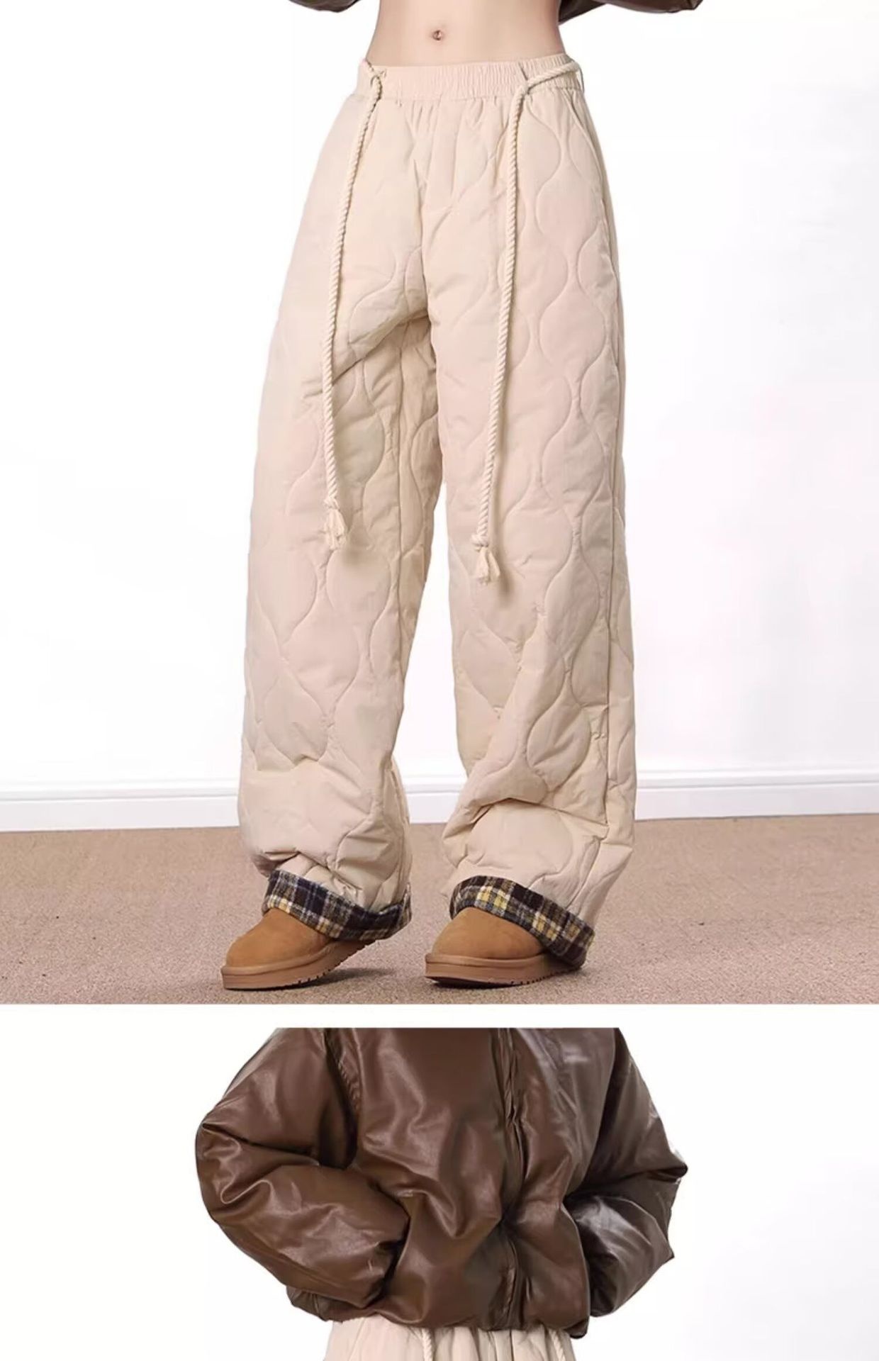 Pantalones de invierno informales, gruesos, impermeables, resistentes al viento y al esquí, de algodón con estampado de calabaza de calidad original (001). Estilo moderno para hombre._voghion.com