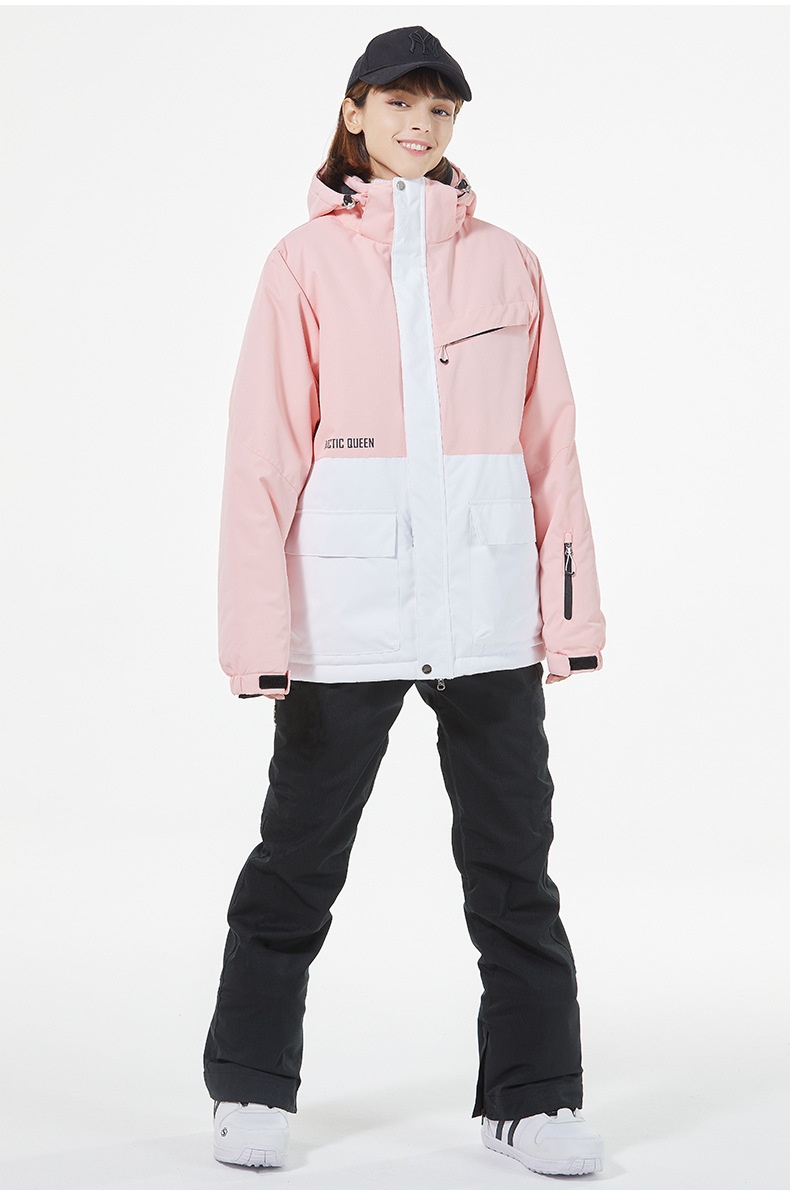 001 Suit Set For Men And Women Couples Winter Windproof Water-Resistant Warm Snowboard Snow Ski Pants Korean Version_voghion.com