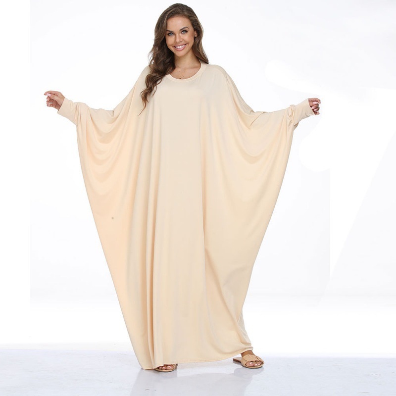 ChicShe Plus Size Women's Clothing Batwing Casual Dress Long Robe Cross-Border_voghion.com