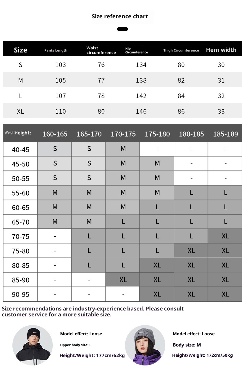 Pantalon de ski imperméable et ample Snowy Pie Fully Glued pour femme, modèle double board professionnel pour homme._voghion.com