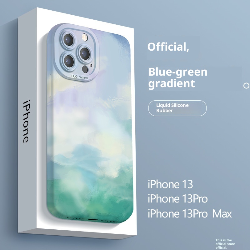 TechGlobe Custodia per iPhone 13, iPhone 14 Max, Internet Celebrity, Nuova custodia in silicone liquido, 12 Pro, copertura completa_voghion.com