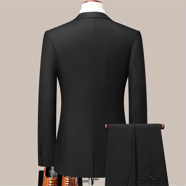 QFV507045555501<2 QFV507045555501<2 Business Casual Professional Suit Men's Trousers Groom Groomsman Tuxedo Vest Three-Piece Set New Style_voghion.com