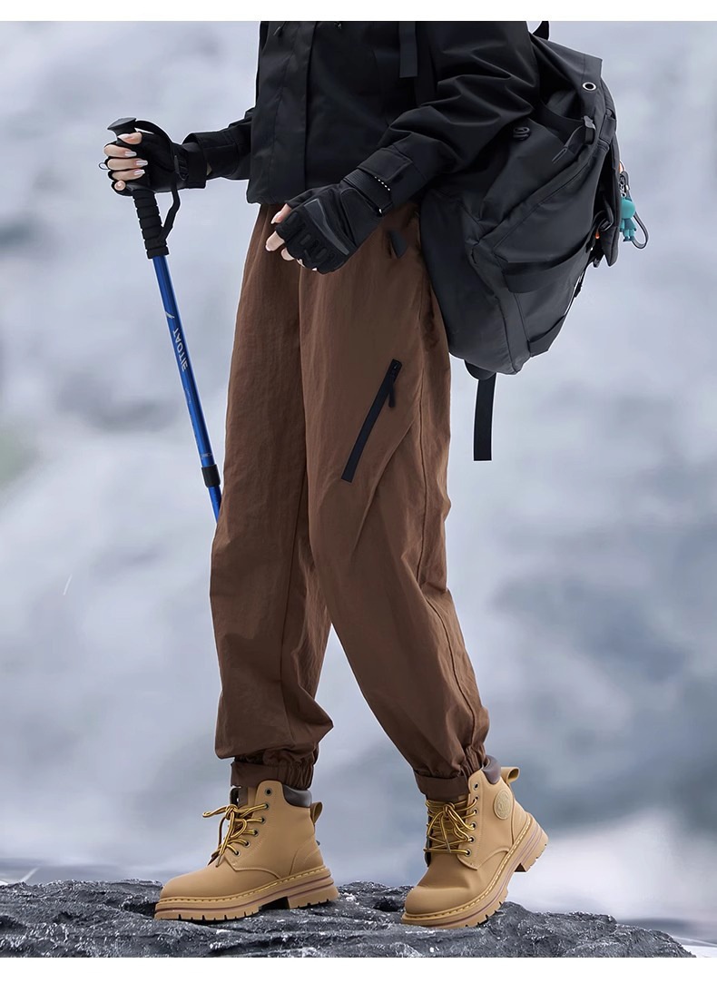 001 Camel HJCAMEL Outdoor Fleece-Lined Thickened Softshell Autumn Winter Men's Windproof Skiing Mountaineering Sports Cargo_voghion.com