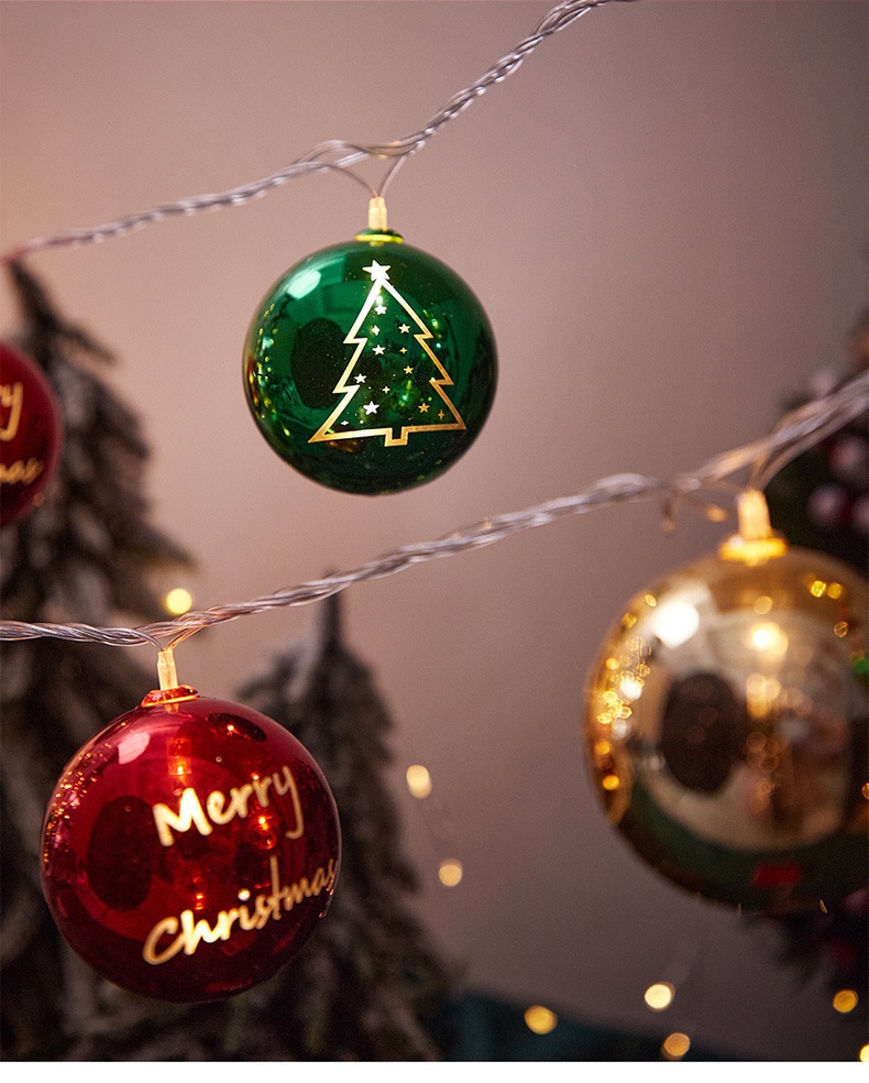 Decorazione per finestra transfrontaliera Lillian, stella elettrolitica, albero di Natale, disposizione d'atmosfera, luci a LED Tienlu Ball_voghion.com