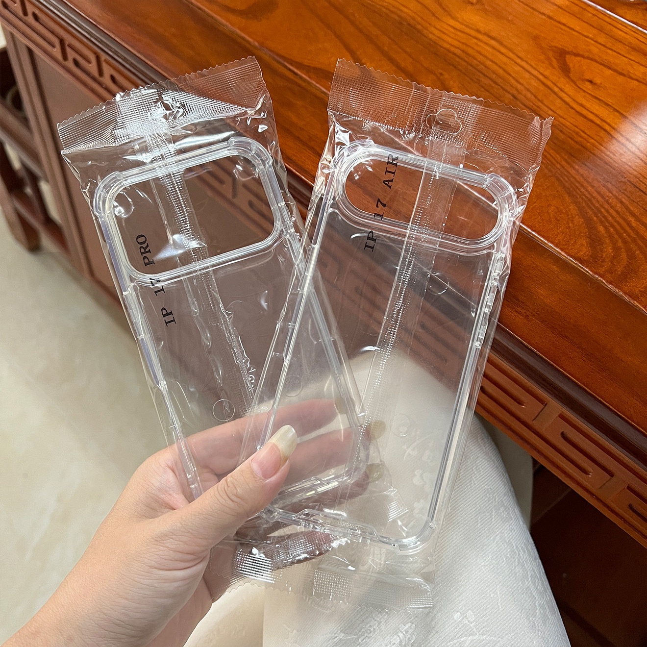 TechGlobe kompatibel mit Nw Appl 17 Phon Vier Ecken Anti-Drop 15PRO Großes Loch 1,5 mm Acryl 16 Transparente Hülle 14_voghion.com