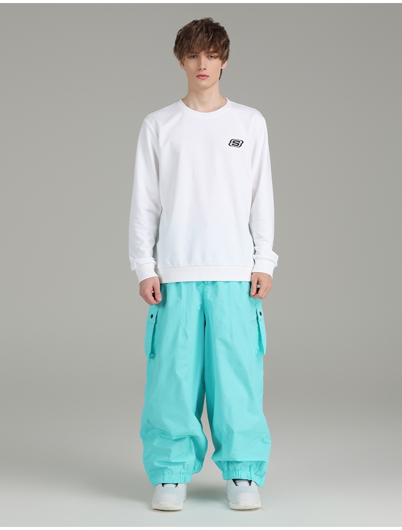 001 Xueyipai Traje de esquí y snowboard holgado, impermeable y cortavientos para hombre y mujer, pantalón para actividades al aire libre, cálido para invierno_voghion.com