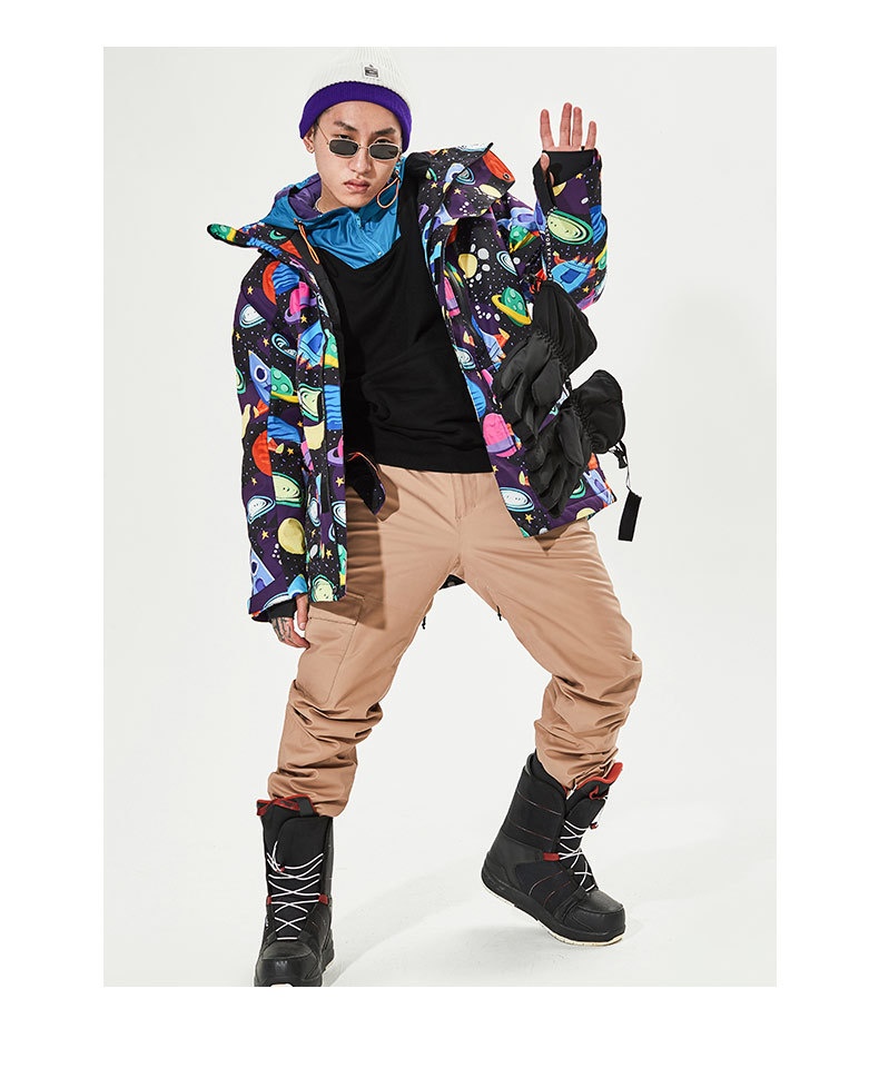 001 VECTOR Warm Single Double Board, Windproof, Waterproof, Ski Pants For Men And Women, Snow Suit_voghion.com