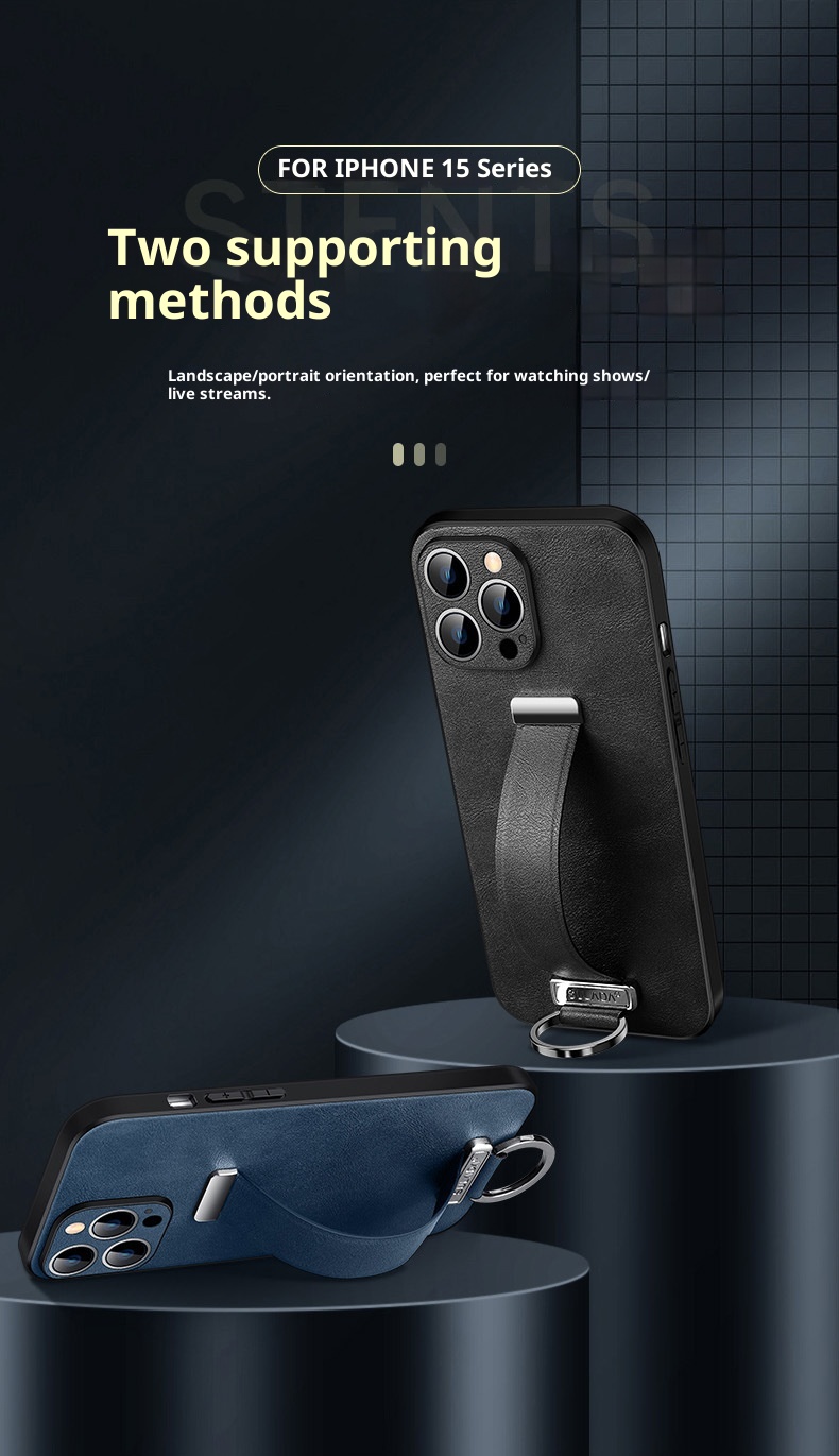 TechGlobe SULADA Trendy Cool Compatible With 15/14/13/12 Phone Case IPhone 15 Pro Max Leather Cover_voghion.com