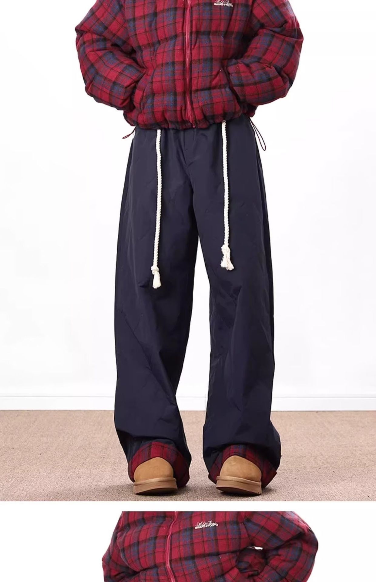 Pantalones de invierno informales, gruesos, impermeables, resistentes al viento y al esquí, de algodón con estampado de calabaza de calidad original (001). Estilo moderno para hombre._voghion.com