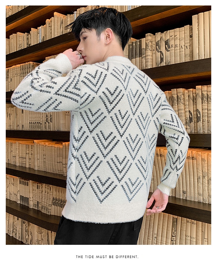 Jungen-Pullover aus Nerzfell für Teenager, dicker Winterpullover mit halbem Rollkragen, warmes Basishemd für Mittel- und Oberstufe_voghion.com