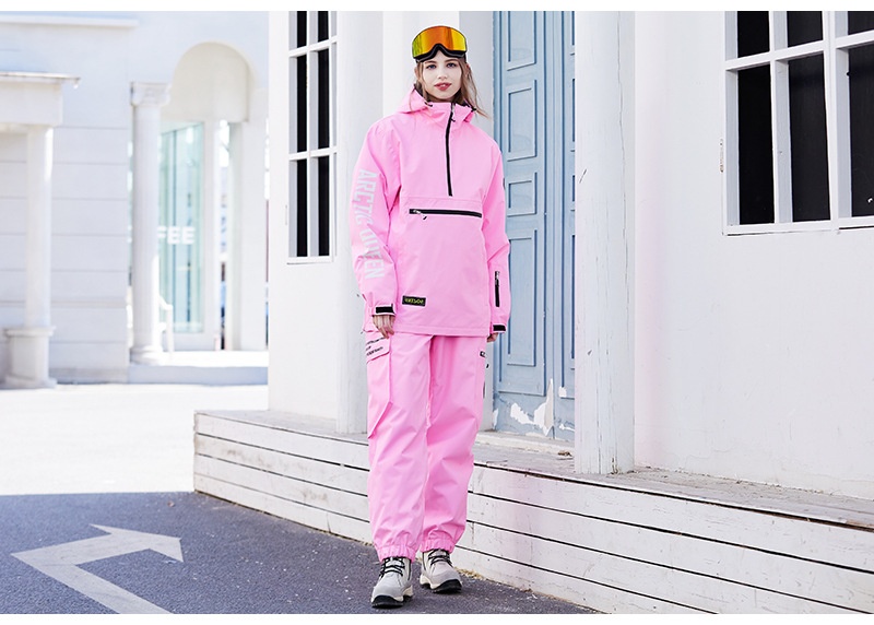 001 New Set For Men Women, Hoodie Set, Oversized Snowboard And Snow Ski Suit_voghion.com