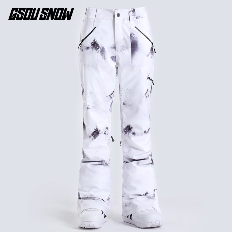 001 Gsousnow Damen Winddicht Wasserdicht Warm Atmungsaktiv Skianzug Snowboard Schneehose Slim Fit Trendy_voghion.com