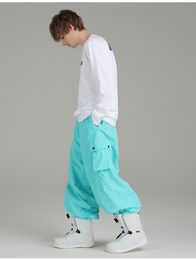 001 Xueyipai Traje de esquí y snowboard holgado, impermeable y cortavientos para hombre y mujer, pantalón para actividades al aire libre, cálido para invierno_voghion.com