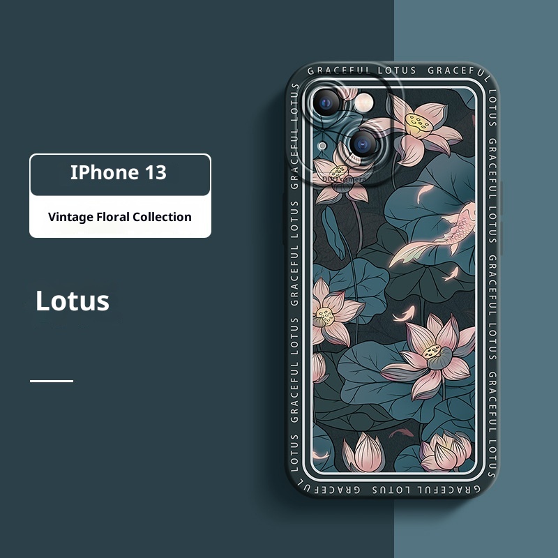 TechGlobe Suitable For 13 Retro Phone Case Trendy Brand Eye IPhone 12 Pro Liquid Full Coverage Shockproof 11P_voghion.com