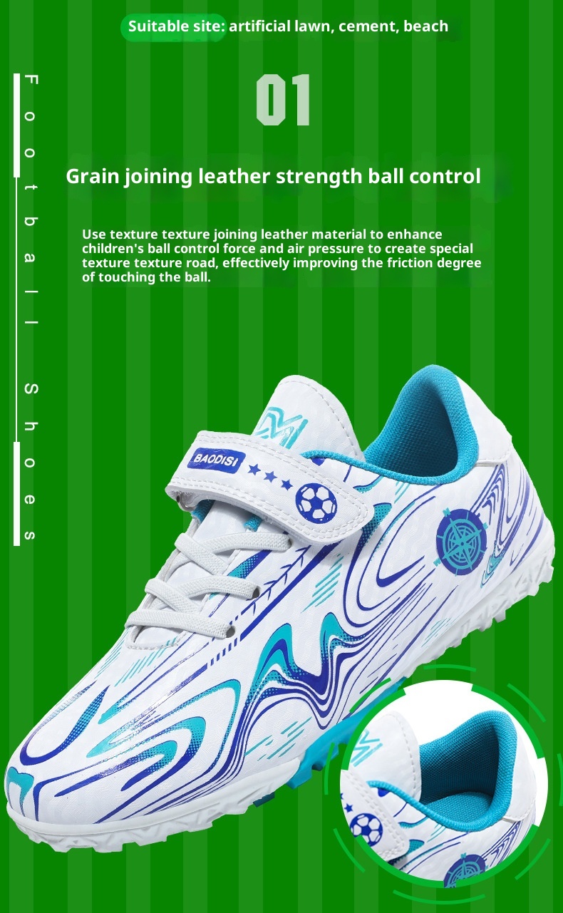 ShoeGlobe Cross-Border Children's Outdoor Primary And Secondary School Students Broken Long Nail Training Football Youth Campus_voghion.com