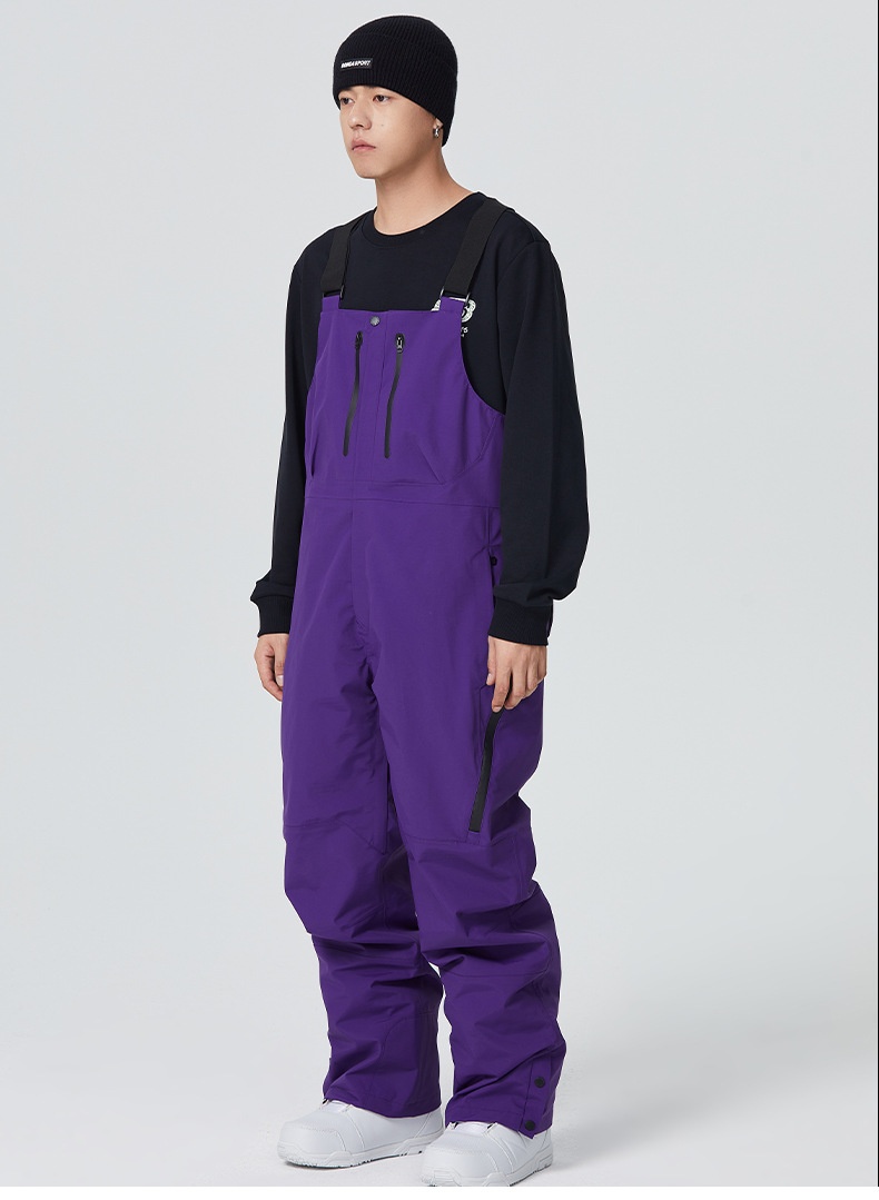 001 23-24 Schneesaison SEARIPE Snowboardanzug Latzhose für Damen und Herren Wasserdicht Verdickt Warm 3L_voghion.com