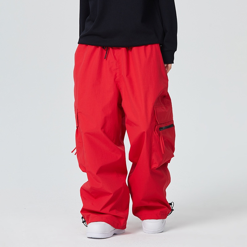 Pantalon de ski imperméable et ample Snowy Pie Fully Glued pour femme, modèle double board professionnel pour homme._voghion.com