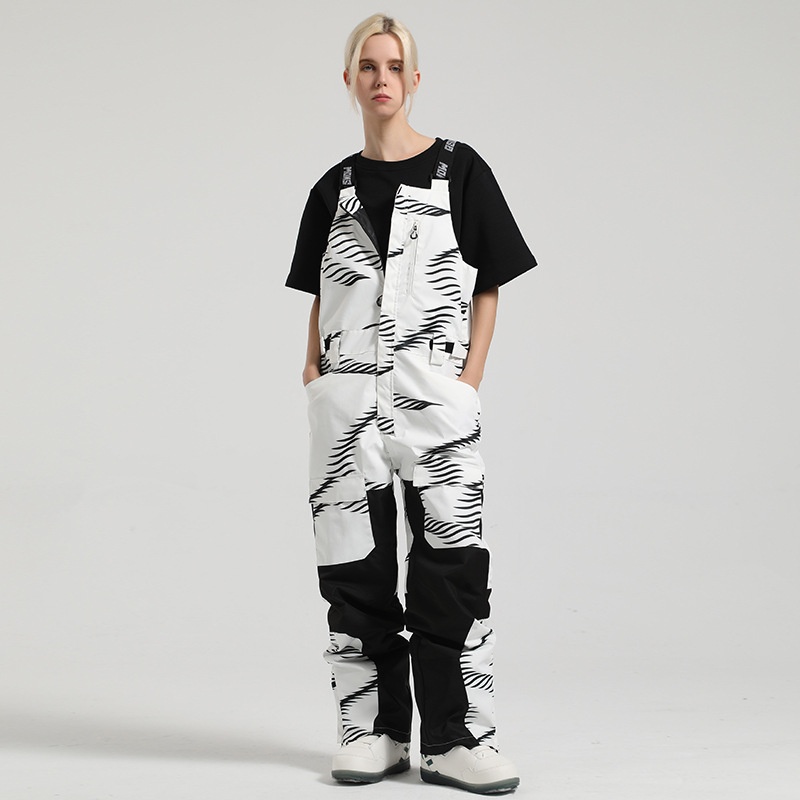 001 Nowe męskie spodnie snowboardowe, wiatroodporne, wodoodporne, ciepłe, z blokami kolorów, do pracy, do użytku na zewnątrz, jednoczęściowe, narciarskie, damskie_voghion.com