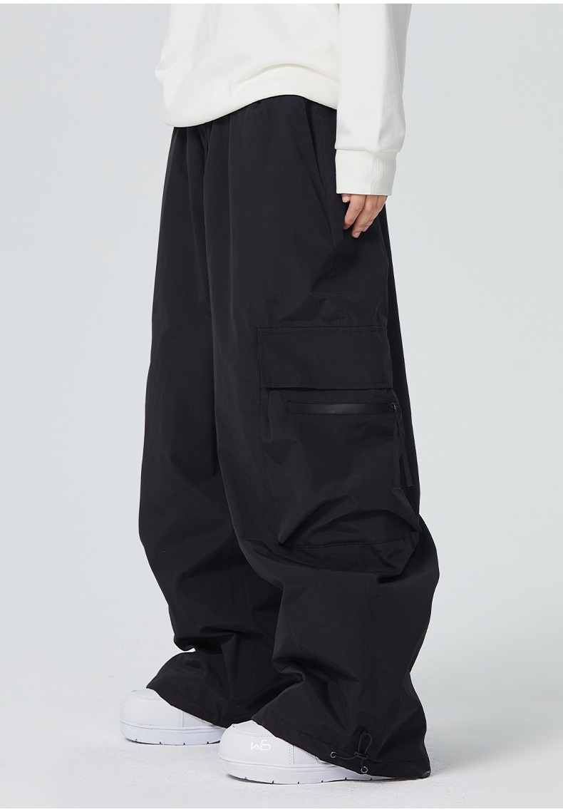 Pantalon de ski imperméable et ample Snowy Pie Fully Glued pour femme, modèle double board professionnel pour homme._voghion.com