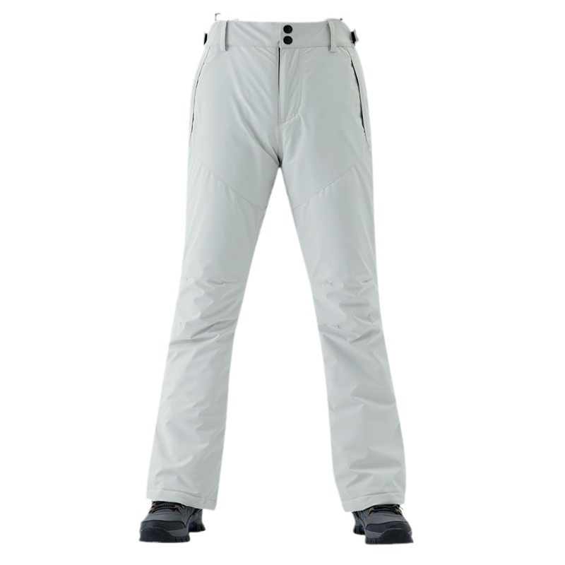 001 Takım Tek Çift Tahta Erkek ve Kadın Salopet Rüzgar Geçirmez Su Geçirmez Sıcak Kar Slim Fit Kore Kayak Pantolonu_voghion.com