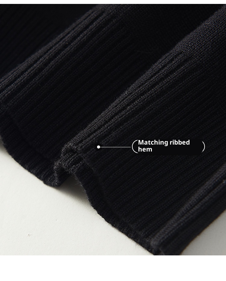 boy Boy Boy Two-Piece Kitted Autum Witer Custom Prited Shirt Collar Me's Ier Wear High-Ed Feel Top Base Sweater_voghion.com