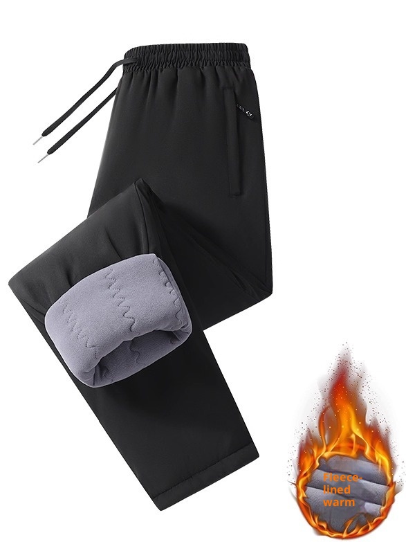 001 Northeast Harbin Snow Town Down Pants Warm Fleece Thickened Unisex Windproof Waterproof Cold-Proof Ski Gear_voghion.com