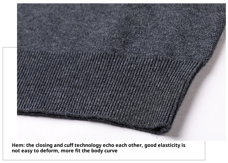 Boy Boy Boy Herren-Winterpullover aus reinem Kaschmir, dick gefüttert, halbrollkragen, Wollpullover für Herren mittleren Alters_voghion.com